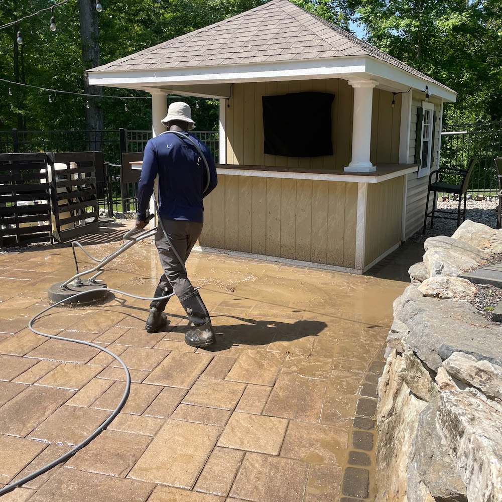 Paver Patio Washing Paver Patio Washing